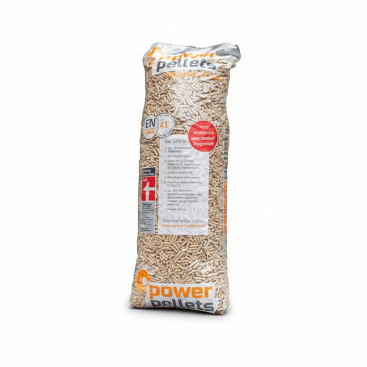 Power Pellets em sacos de 15 kg em ENplus A1 65 sacos