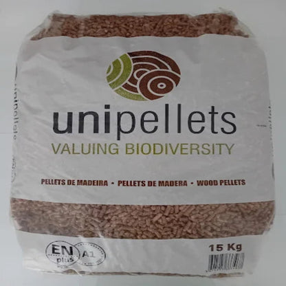 UNipellets ENplus A1 15 kg – Palete com 65 Sacos | 975 kg