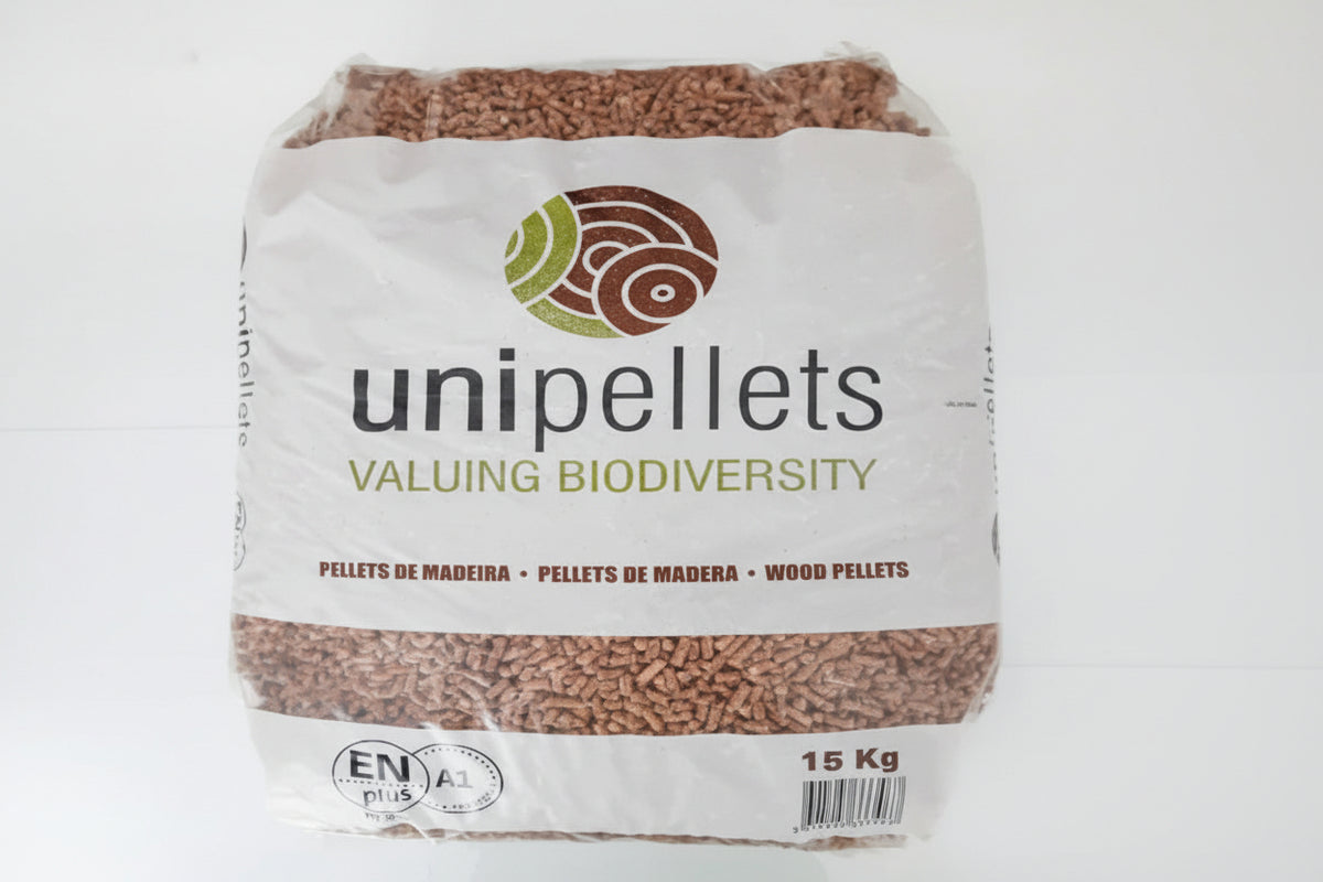Palete de 65 sacos de 15 kg Uni pellets